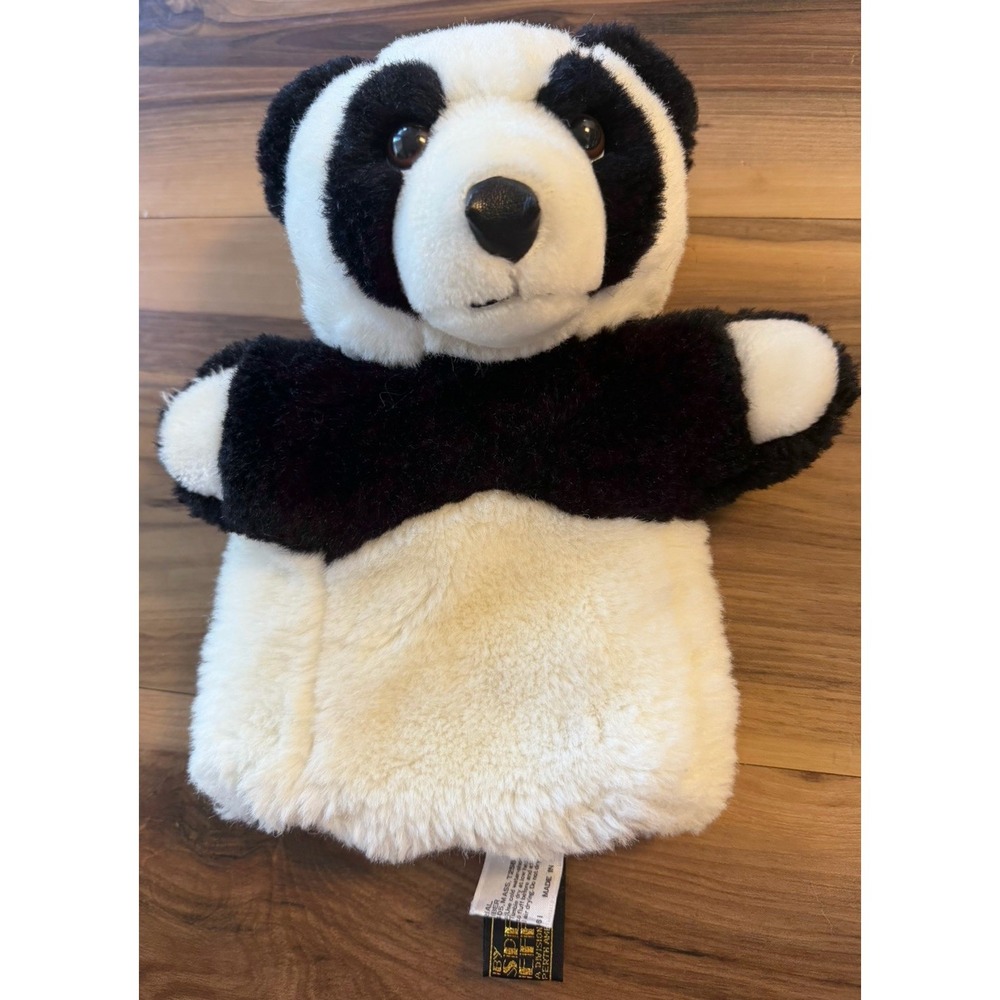 Vintage 1985 Mighty Star Paddie Panda Plush‎ Hand Puppet Special Effects 12"